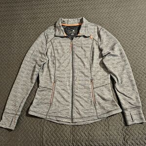 L Light Gray / Ivory Active Athletic Jacket by Tangerine